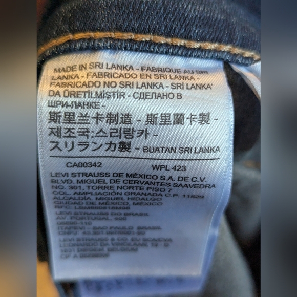 Levi's 314 Shaping Straight Leg Blue Jeans New With Tags Size 22W - Picture 10 of 17